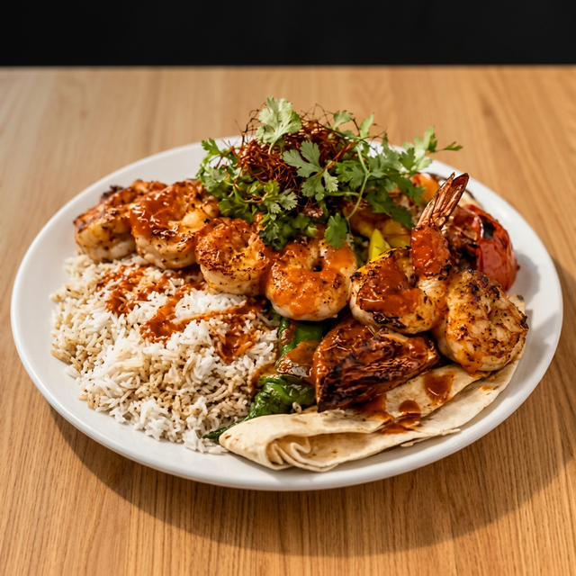 Shish Kebab - Shrimp Skewer.