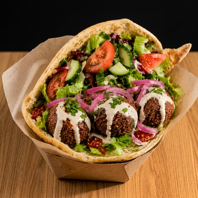 Döner Sandwich Falafel.